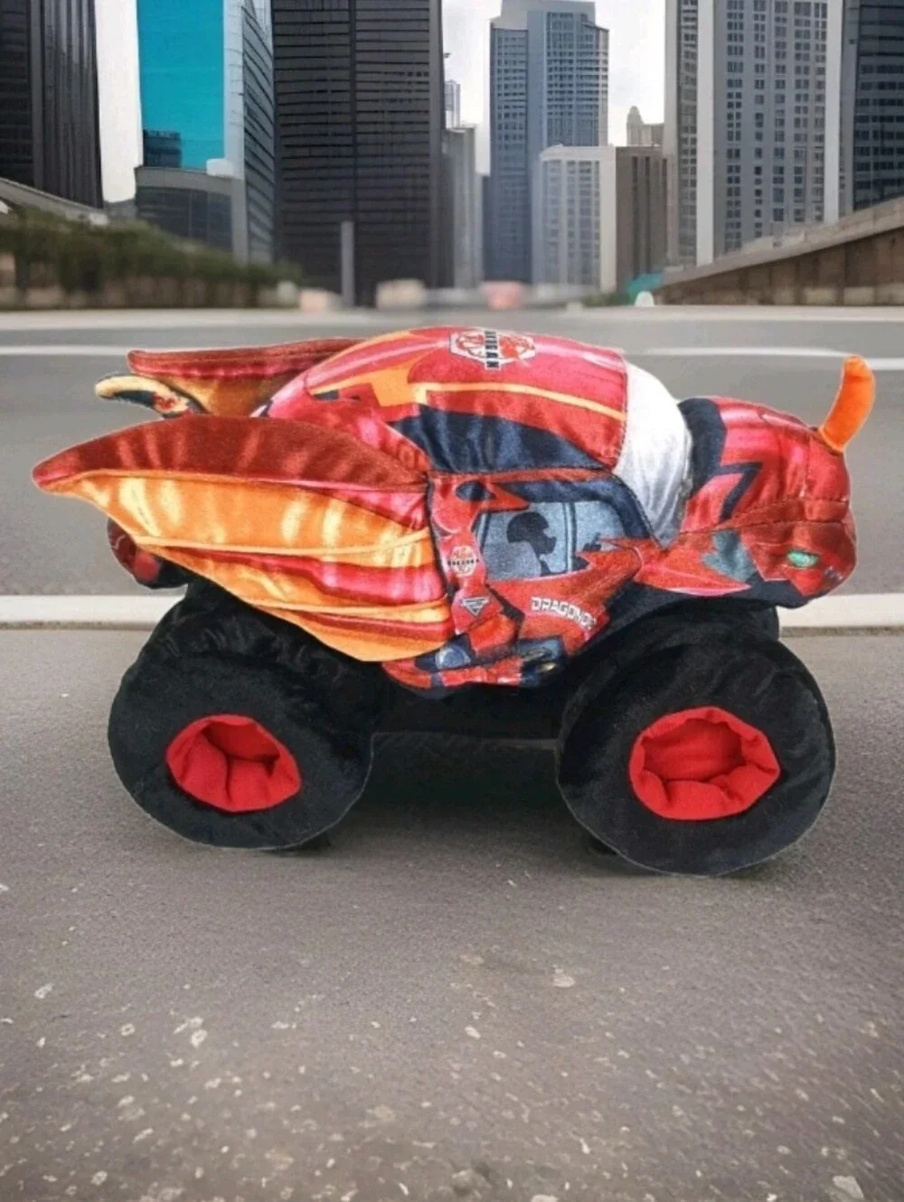 Monster Jam Monster Truck Bakugan Dragonoid Plush Truck 12